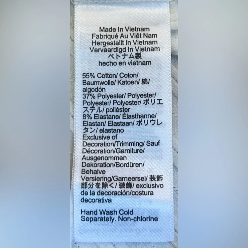 NWT J. Crew Ivory Pointelle Long-Sleeve T-Shirt, Small - Picture 11 of 14